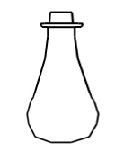 Mittelalterglas - Destillierkolben