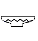 Schale mit Fadenauflage