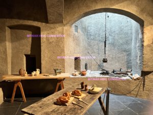 Vianden, Schloss, kleine Küche