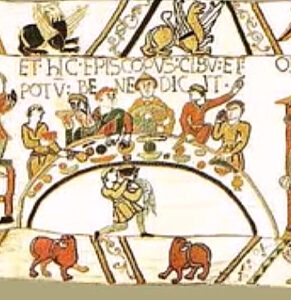 Teppich von Bayeux, ovaler Tisch